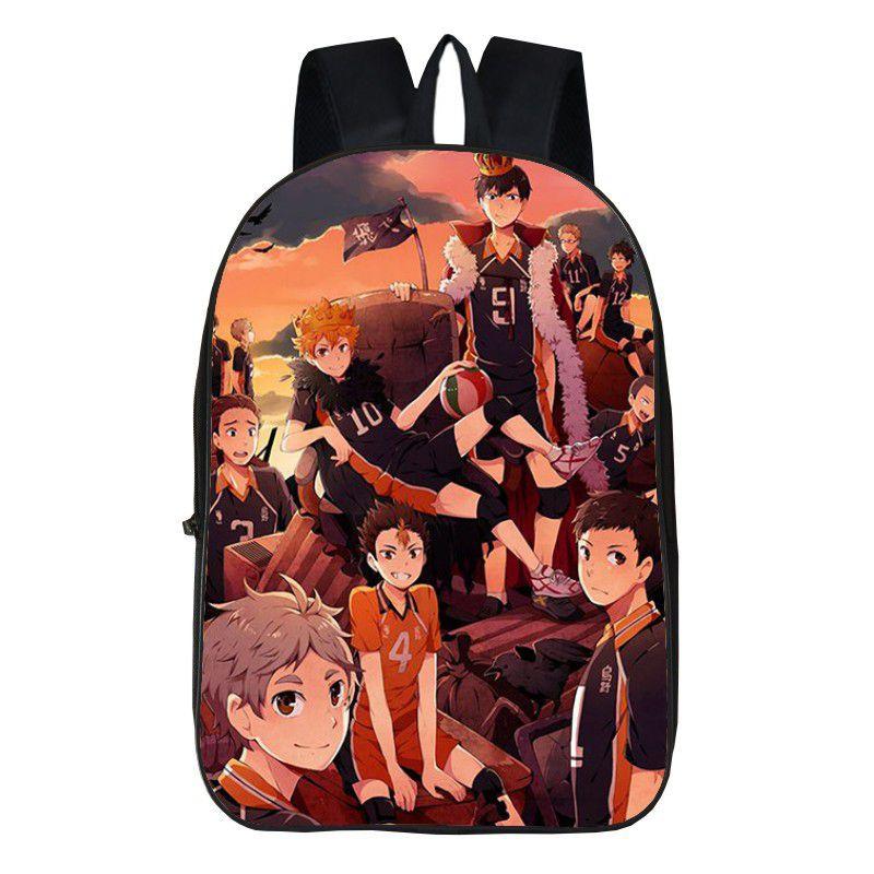 Karasuno Haikyuu Anime High School Backpack Shoulder Bag Travel Book Rucksacks
