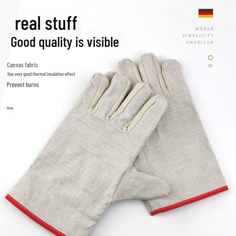 Junyu Double Layer Canvas Work Gloves Standard