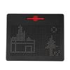 714pcs Magnetic Beads Drawing Writing Pad Sketch Board with Pen Kids Educational Toys (Red)