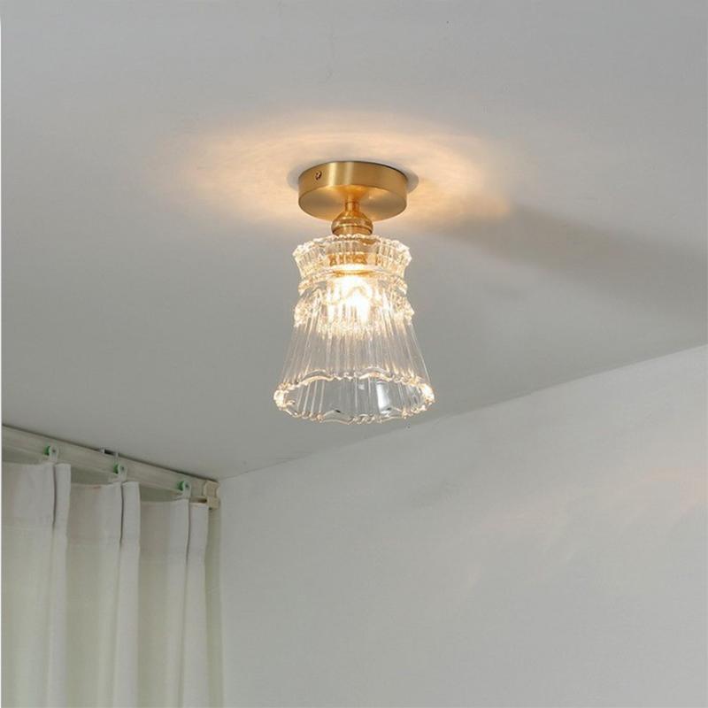 Ceiling Luminaire LED Pendant Lamp Home Decor Living Room Bedroom Kitchen Copper Glass Hanging Light Fixtures Chandelier Ceiling