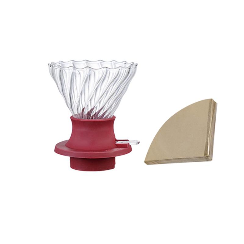 V60 Coffee Set Glass Coffee Pot Coffee Filter Cup Coffee Filter Paper Thickened Glass Filter Coffee Pot