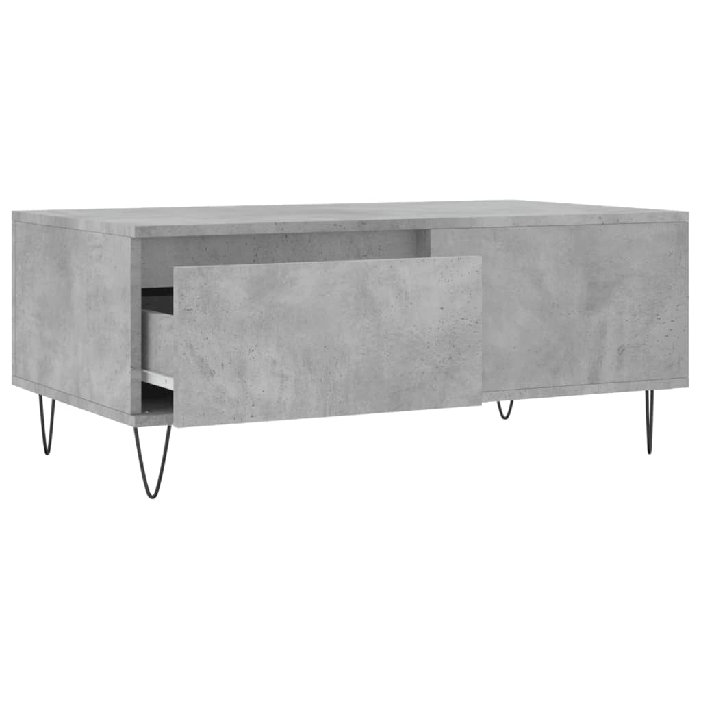  Coffee Table, Concrete Grey, 90x50x36.5 Cm