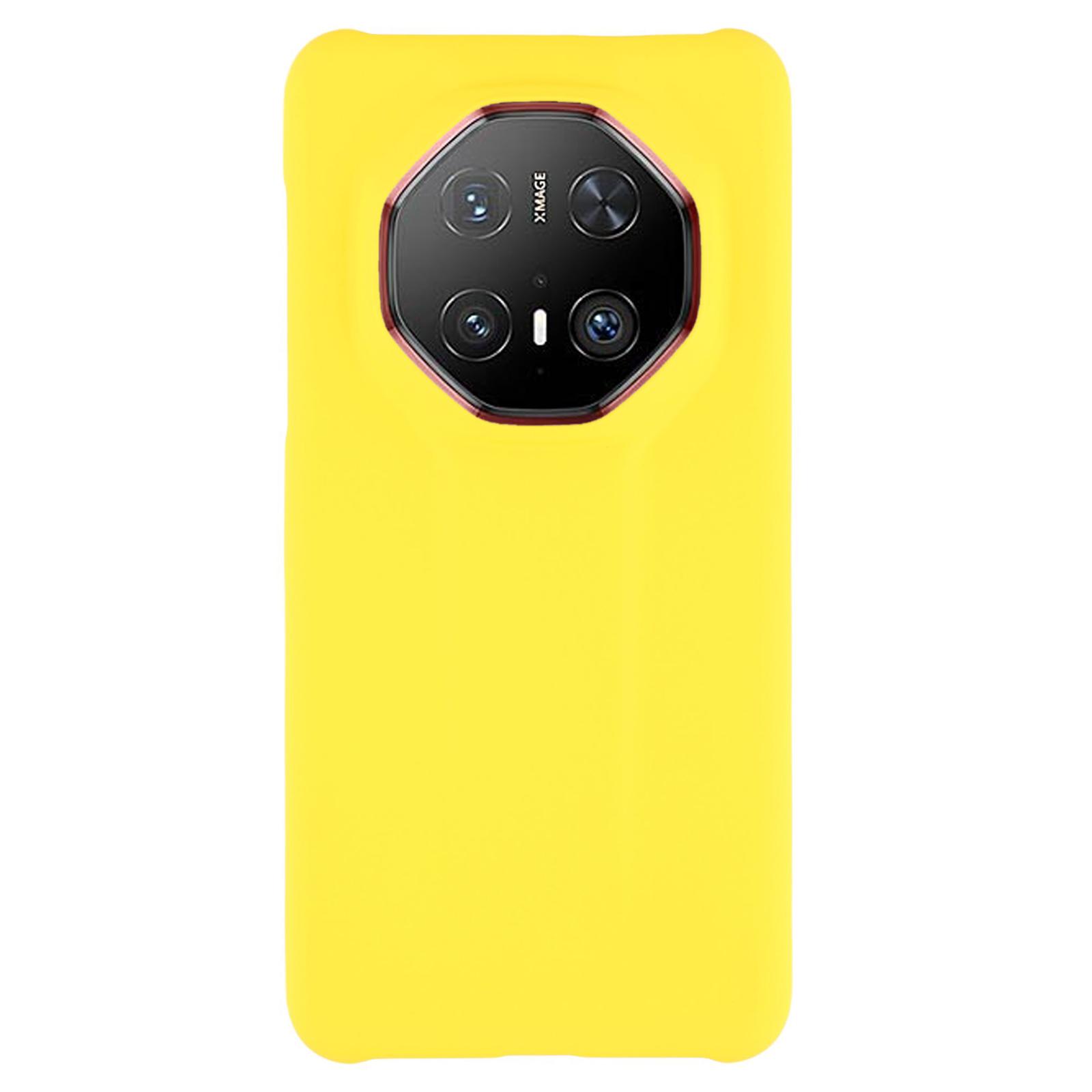 

For Huawei Mate 70 Pro Case Hard PC Frosted Minimalist Phone Cover Yellow