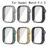 Pełne Etui Ochronne na Huawei Watch Fit 3 Etui z Ochraniaczem Ekranu dla Huawei Fit3 Pokrowiec PC Shell+szkło hartowane Zmień Na Ultra