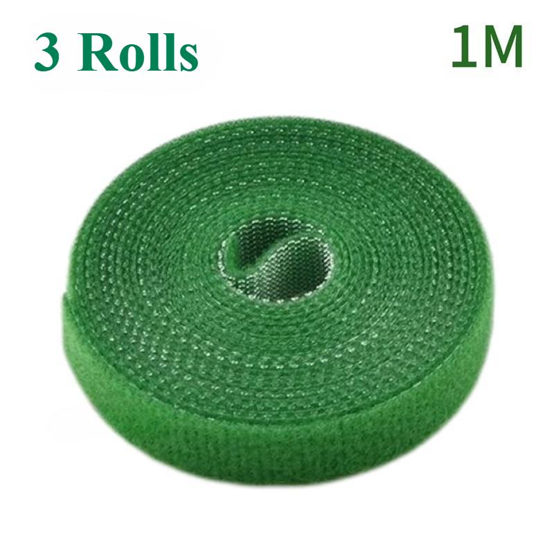 Nylon Plant Ties Plant Bandage Hook Tie Loop Adjustable Plant Support Reusable Fastener Tape for Home Garden Accessories