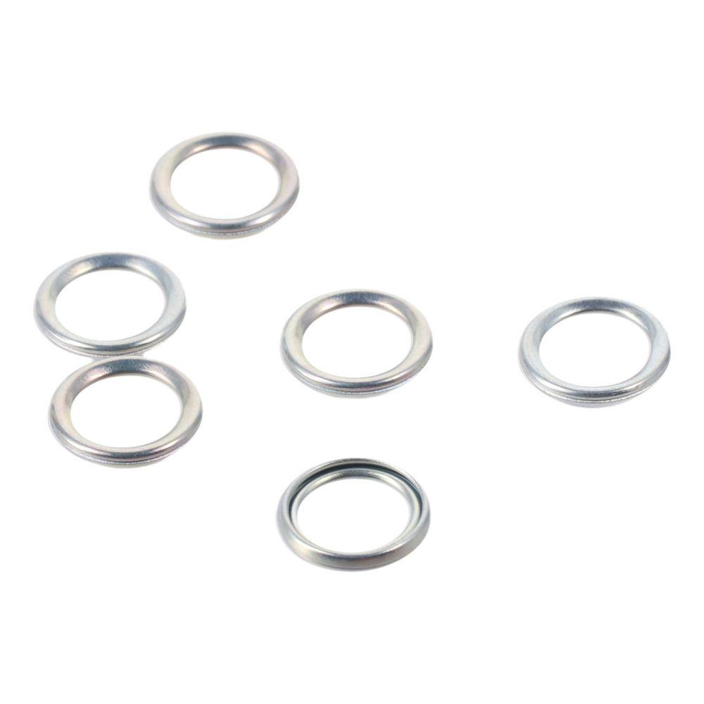 20Pcs Silver Transmission Drain Plug Gasket Alloy 35178-30010 Plug Gasket Round Transmission Gasket For Car