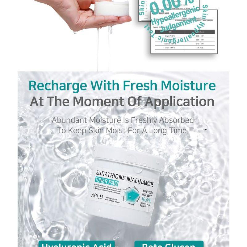 APLB Glutathione Niacinamide Toner Pad
