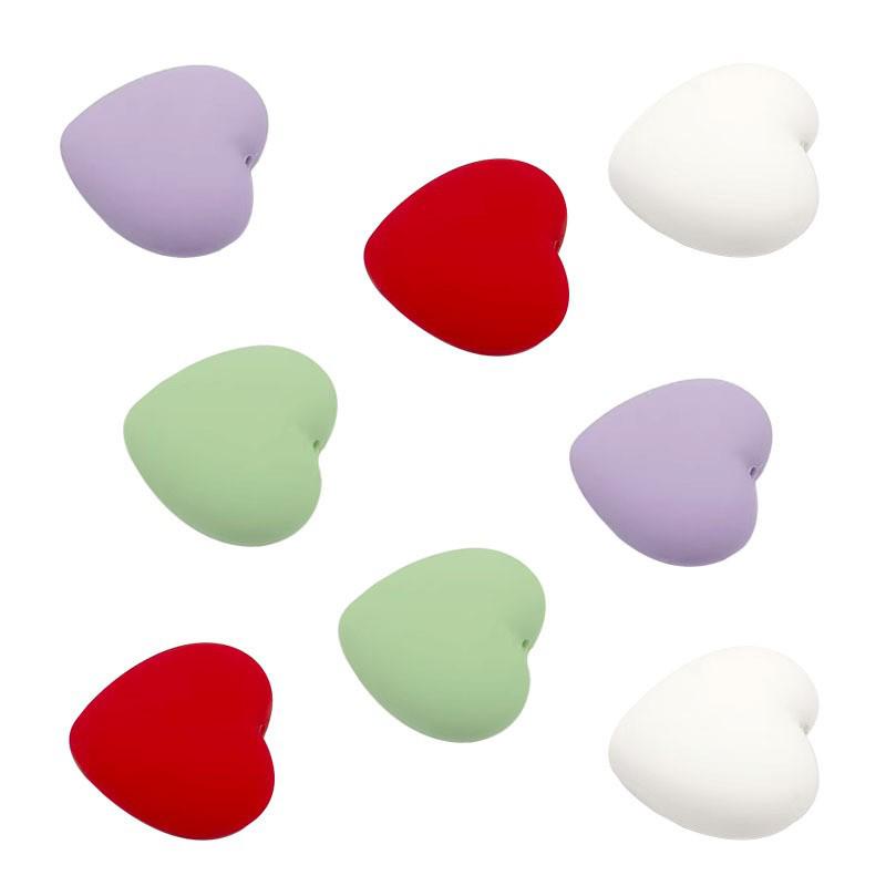 Silicone Heart Beads & Heart-shaped Knitting Accessories: DIY Jewelry, Sweater Knitting, Circular Needles, Hat Needles, and Stoppers