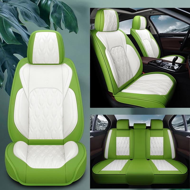 New Seamless Full Leather Universal Car Seat Cushion for All Seasons
