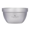Boundless Voyage Titanium Rice Double Double for Children and Ramen Rice Soup Heat Camping with Storage Bag Ti1161T Bowl, Layer, 500ml, Bowl, Adults,