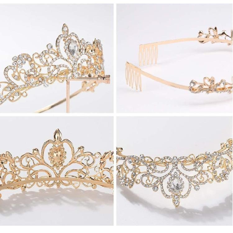 Rhinestones Tiaras For Women Beautiful Crowns With Comb Hair Accessories For Bridal Showers And Elegant Occasion