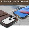 AZNS K1 Series For iPhone 17 Pro Case Calf Texture Anti-Drop PU+TPU Phone Cover