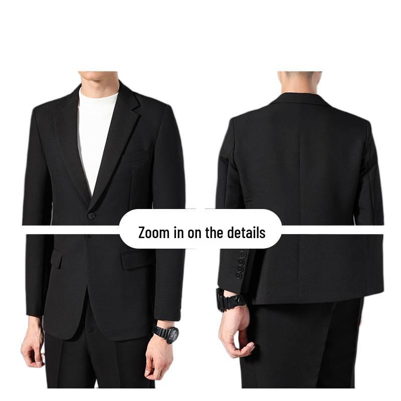 Romon Men's Slim Fit Blazer - Stylish Korean Trend for Spring & Autumn
