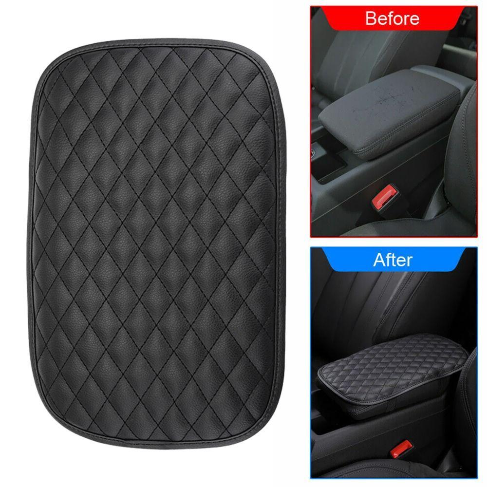 Accessories Padding Protective Leather Cushion Case Car Armrest Pad Arm Rest Cover Console Box Mat