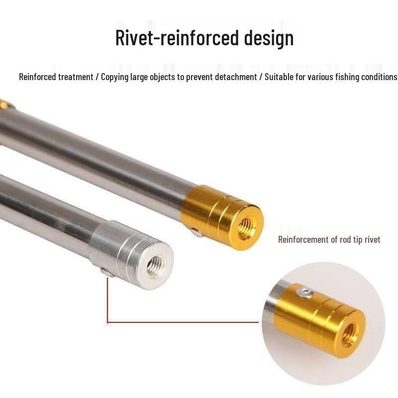 10m Multi-Functional Telescopic Rod & Fishing Net - Super Hard, Thickened Stainless Steel