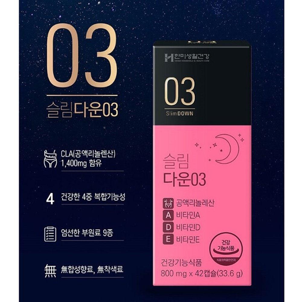 HANMI HOUSEHOLD CLA Conjugated Linoleic Acid Diet Supplement CLA