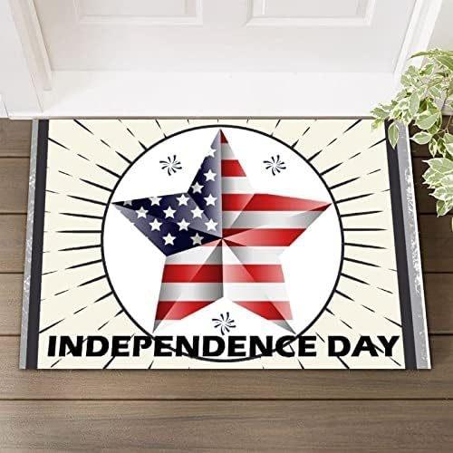 Patriotic 4th of July Independence Day Doormat Welcome Mat Entrance Floor Mat Patriotic Holiday Home Decorations