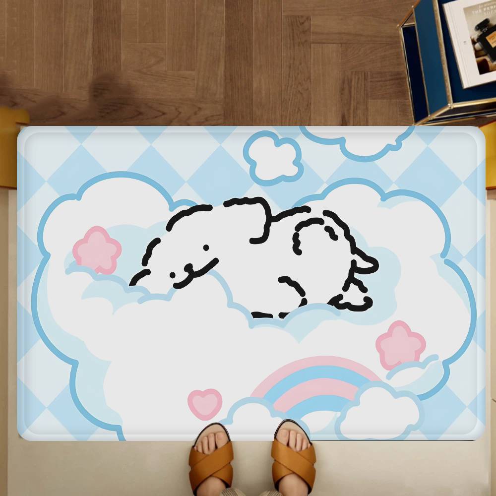 Pop Maltese Anime Cute Dog Door Mat Nordic Style Bedroom Living Room Doormat Home Balcony Anti-Slip Alfombra