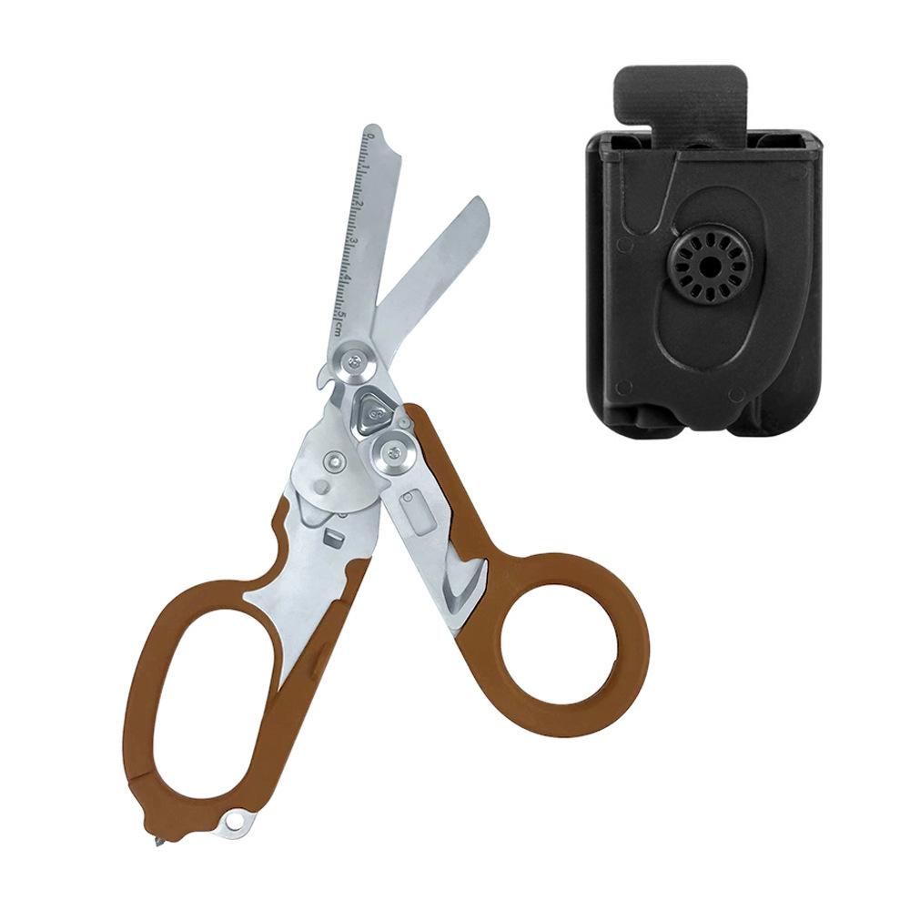Forbici Raptor in Acciaio Inossidabile 420HC, Pinze Tattiche Multifunzione con Custodia in Kydex