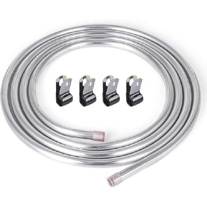 3/8" OD Aluminum Hard Fuel Line 10 Feet Hardline Tube Thickness Is 0.039"