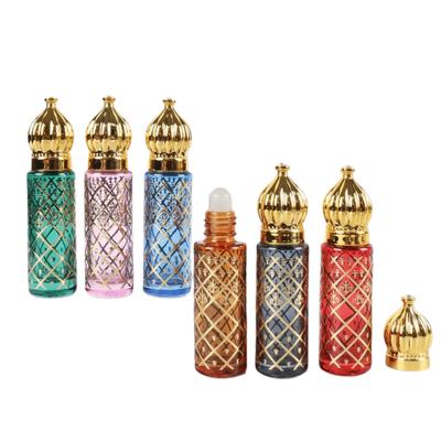 Glass Empty Perfume Bottle Color Packaging Roll-on Bottle  Travel Accessorie