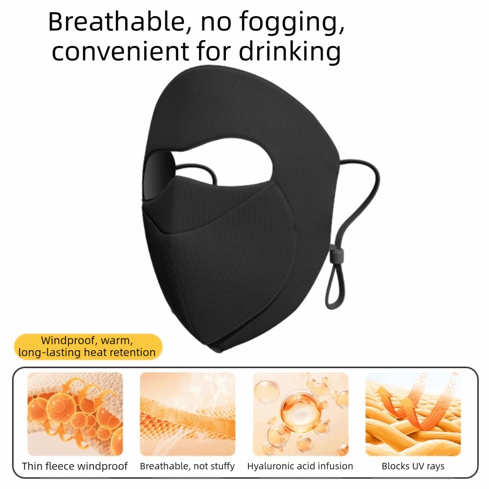 

Thermal Winter Warm Mask Dust-proof Cycling Face Shield Simple Sunscreen Face Mask Men Women чорний