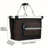 1PC Bike Basket,Folding Small Pet Cat Dog Carrier Bag,Removable Bicycle Handlebar Basket,Quick Release Easy Install.