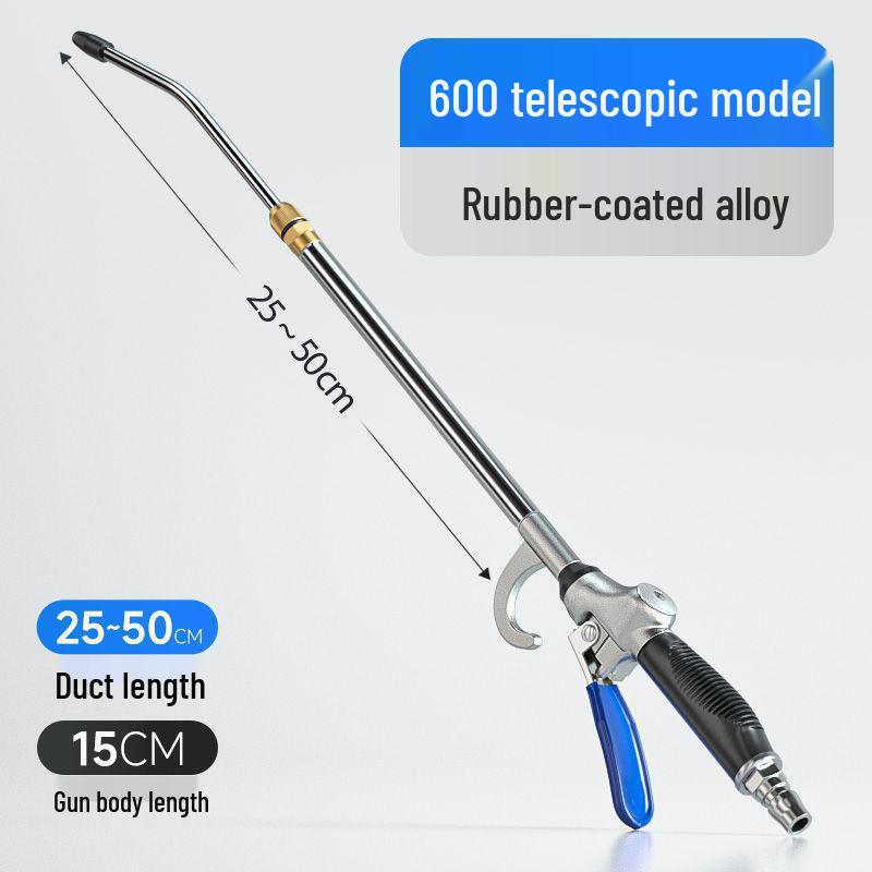 Non-slip Rubber Handle Alloy High-Pressure Air Blow Gun for Dust Removal