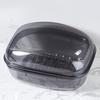 1pc Portable Travel Soap Boxes Fashion Outdoor Soap Dish With Cover Sealed Drainage Soap Holder Business Trip Bathro