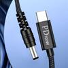 Type C To DC5521 Charging Cable 5.5x2.1mm 5.5x2.5mm Straight Angled Design Adapter Cord Flexible Power Supply