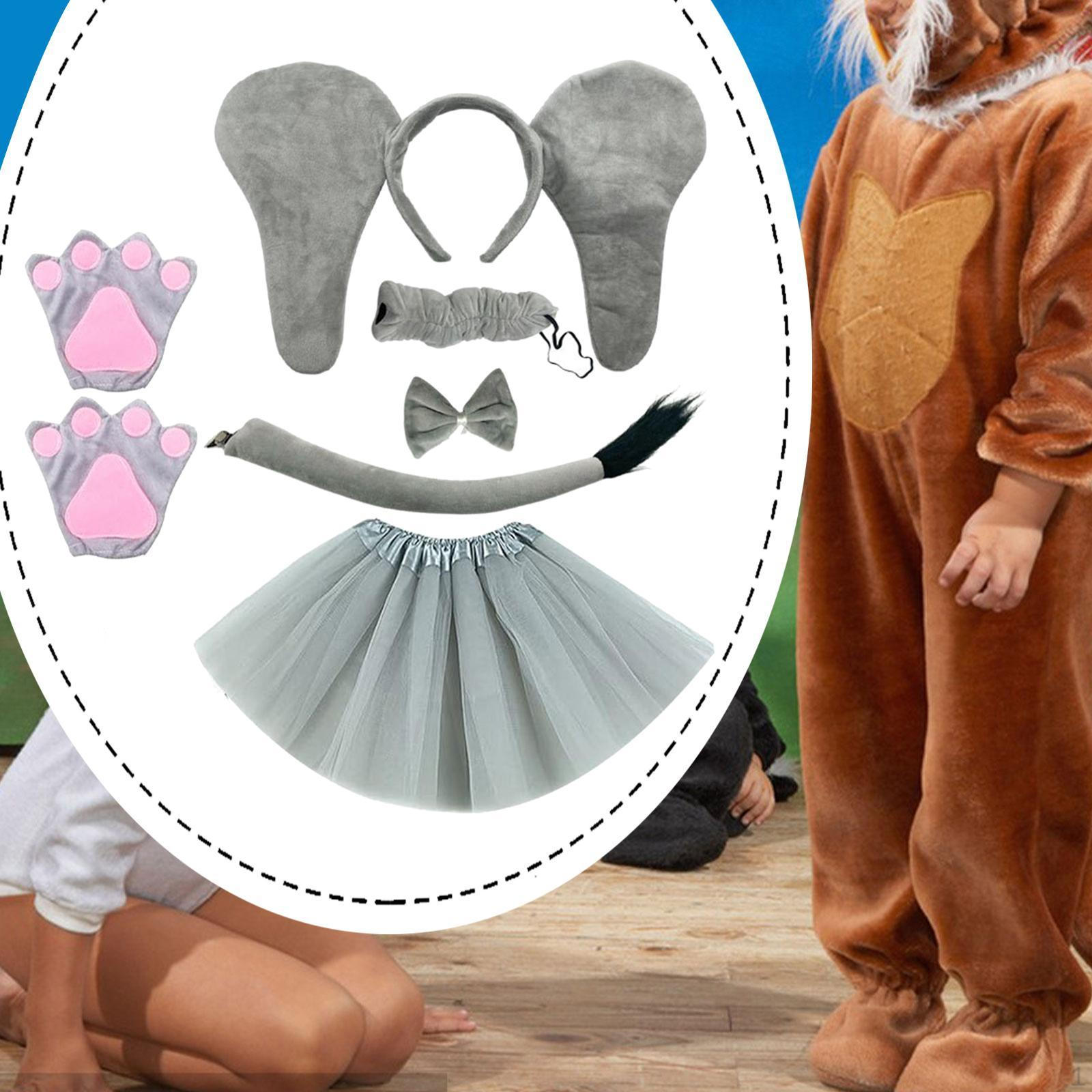 Elephant Costume Set Dress up Party Accessory for Festival Supplies Performance