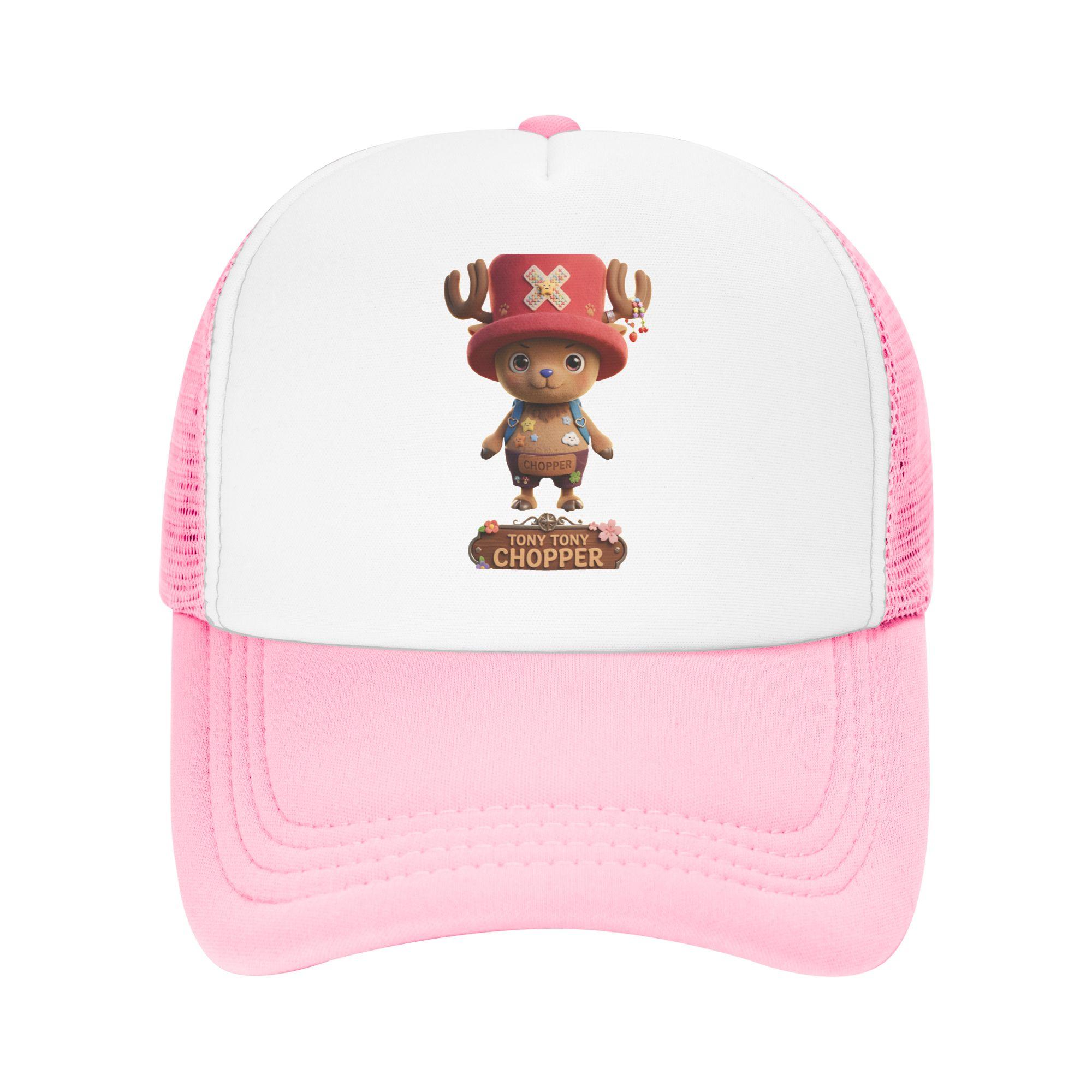 Doctor of the Straw Hats Tony Tony Chopper Trucker Hat Adult Sport onepieces Mesh Baseball Cap Polyester Adjustable Sports Cap One Size