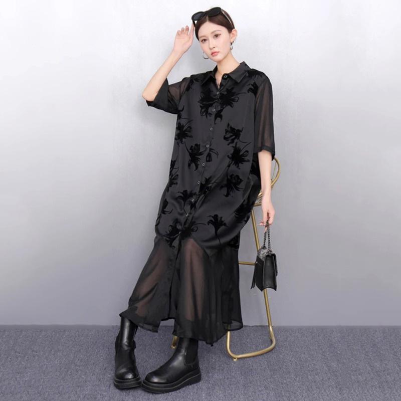 XITAO Patchwork Print Dress ZMY1282