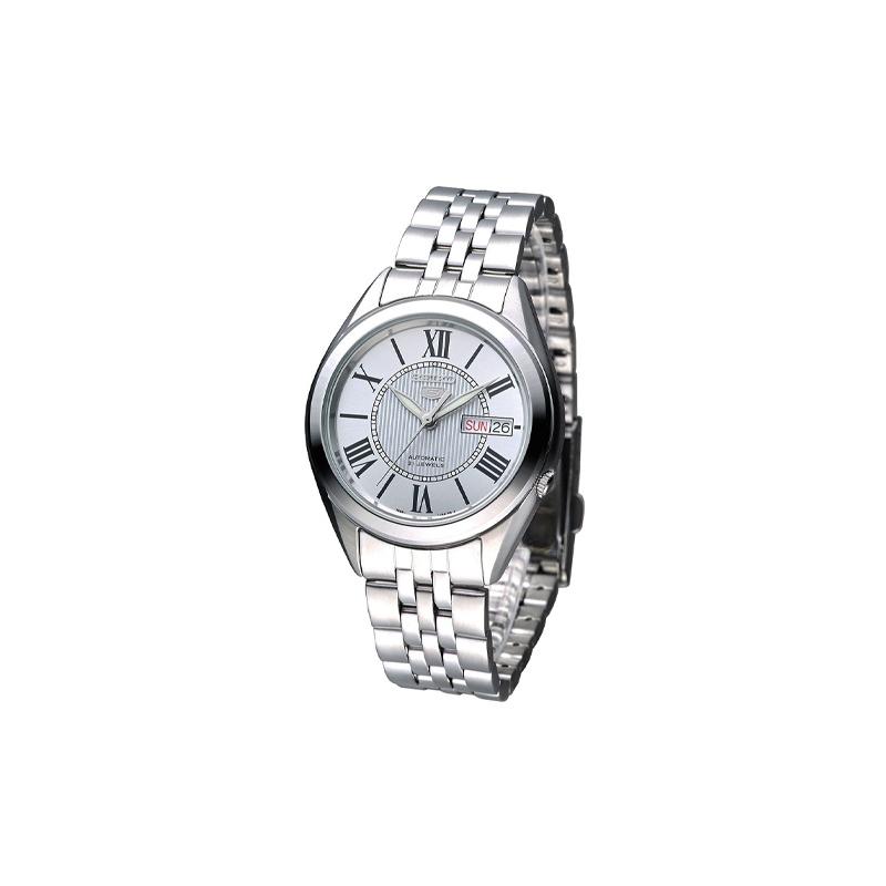 SEIKO seiko5 30 meters waterproof Automatic Steel Strap men s watch silver dial SNKL29K1 серебряный