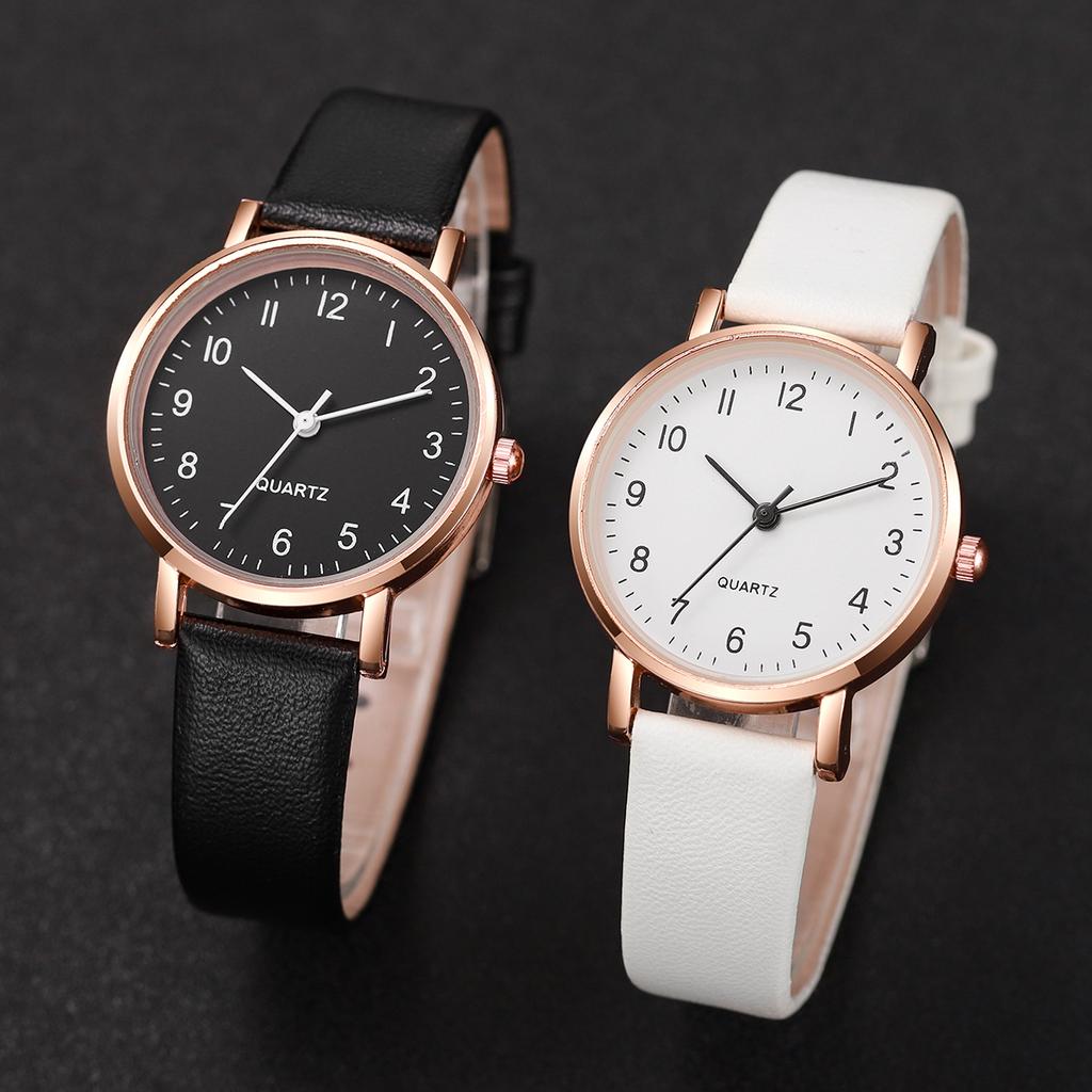 8pcs/set Fashion Women's Quartz Watch Set Simple Elegant Digital Dial Party Watch with Bracelet Set, Gift for Girlfriend