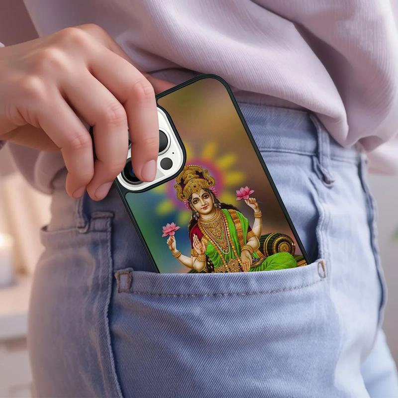 Lakshmi Hindu Goddess soft Phone Case For iPhone 17 Air 15 16e 14 13 Pro Max Coque 12 11 Pro Max PLUS cover