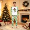 Christmas Print Matching Family Pajama Set Long Sleeve Round Neck Sleepwear