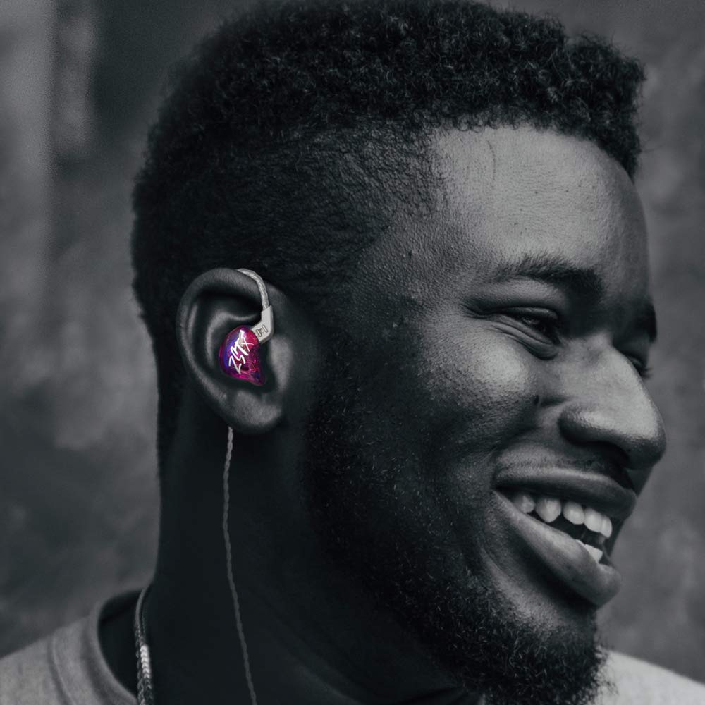 KZ ZSTX (1DD+1BA) Hybrid HIFI Earphones with a 10mm Composite Dynamic Driver and an Original 30095 Balanced Armature Driver, Upgraded 100-Core