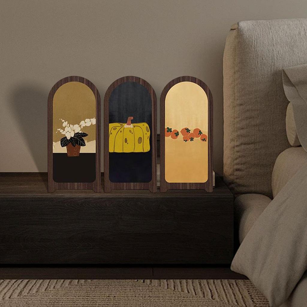 Desk Decorative Screen Modern Aesthetic Art Piece Partition for Shelf Entrance Cabinet Bedroom Dining Room Decoration