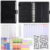 Macaron PU Leather Binder Budget Book A6 Cash Envelope Planner, Creative Finance Organizer Notebook