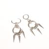 Punk Style Spiked Earrings For Women Men Gothic Cone Pendant Earrings Y2K Grunge Dangle Jewelry Gift