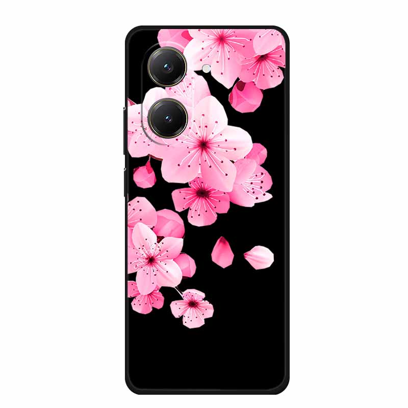 Black Silicone Case For Xiaomi Poco X7 Pro M7 4G Plus Case Cartoon Soft TPU Back Cover For Poco C71 Redmi A5 4G Phone Case C 71