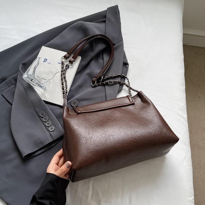High Quality Women Pu Leather Chains Shoulder Bag Fashion Designer Ladies Messenger Bags New Luxury Female Large Capacity Crossbody Bag