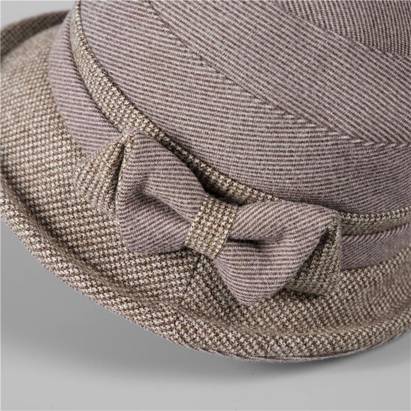 Hat Female Autumn Winter Bucket Hat Padded Cotton Warm Cotton Hat Cold Cloth Hat