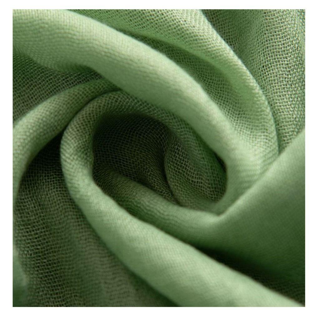 Solid Color Beach Silk Shawl Cotton Linen Bikini Cover-ups Breathable Boho Style  Female