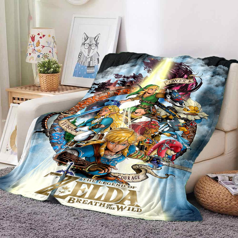 Legend Zelda Flannel Blanket Throw Blanket Soft Warm Sofa Bed Camping Car home Decor Unique Christmas Gift C9301113