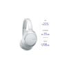 Sony Wireless Noise Cancelling Headphones WH-CH710N: Bluetooth Compatible, Up To 35 Hours of Continuous Playback, with Microphone, 2020 Model, White W