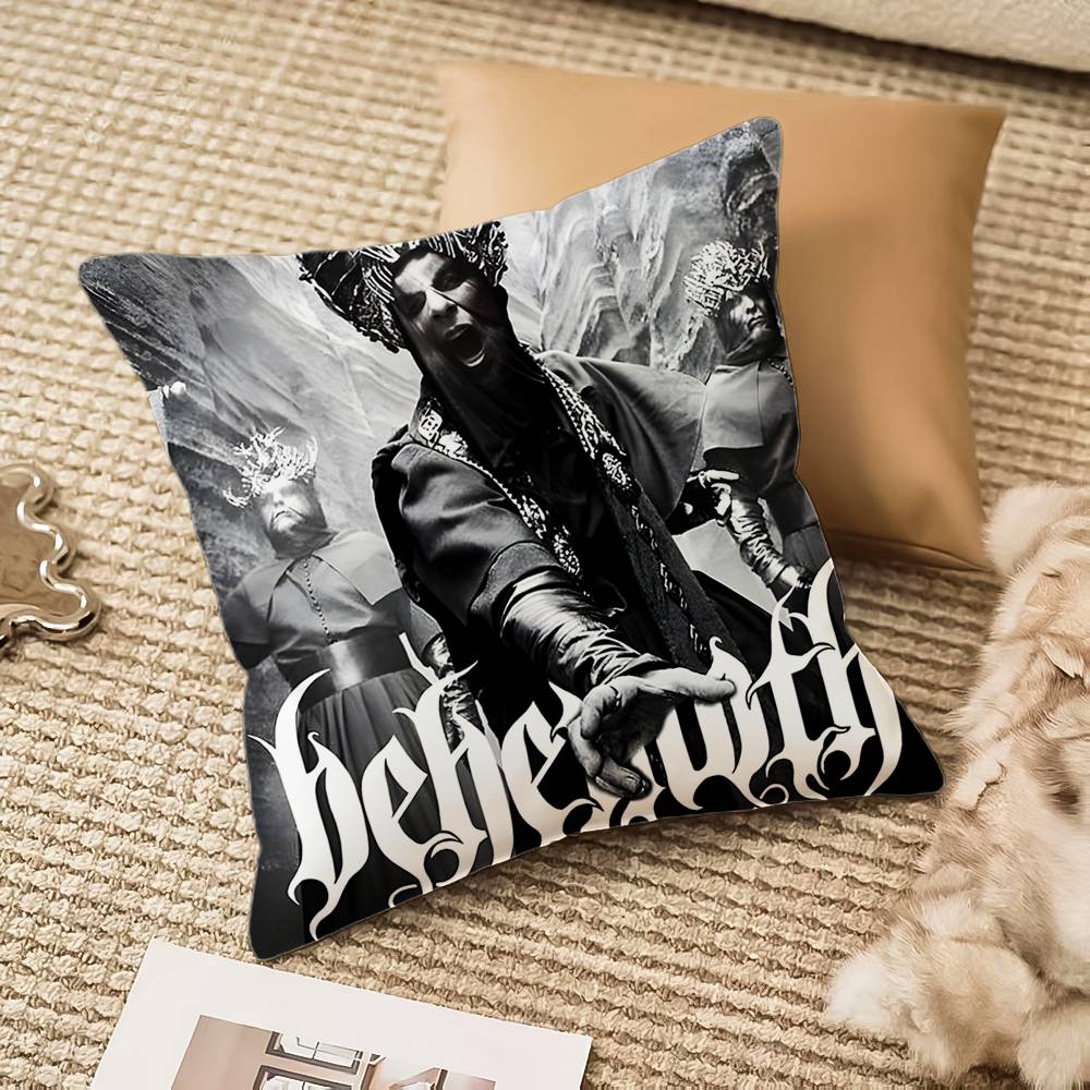 

B-behe-moth-es Pillow Case Anti-dustmite Invisible zipper Sofa Bed 12x12Inch