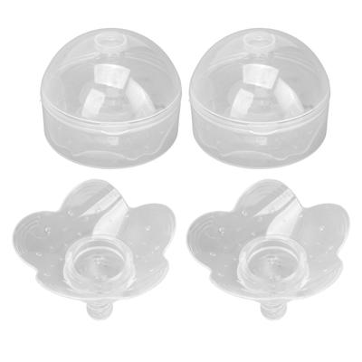 2pcs Nipple Shield Silicone Nursing Breastfeeding Nipple Shield Protector for Flat Inverted Nipples