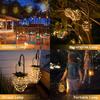 60LED Solar Pineapple Outdoor Hanging Lantern Lights Waterproof Copper Wire Fairy Light Party Lamp
